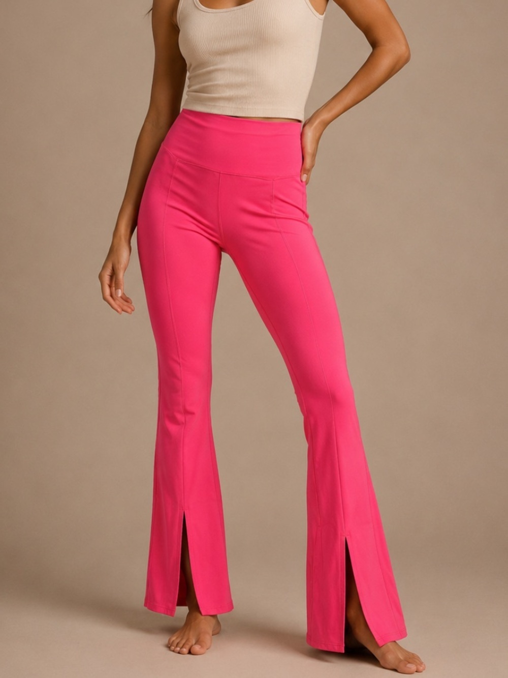 JoyLab Hot Pink High Rise Flare Leggings Women's Size Small Yoga Athleisure